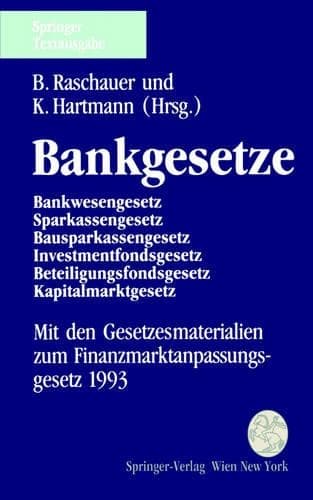 Cover of Bankgesetze