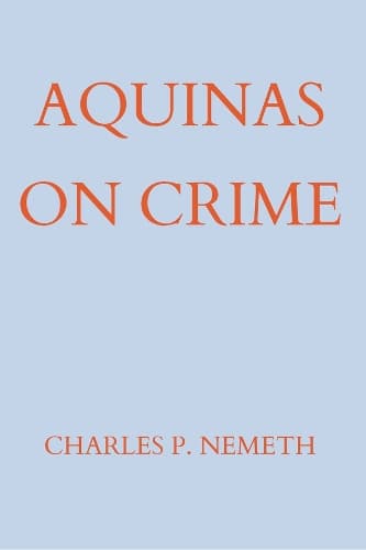 Cover of Aquinas on Crime