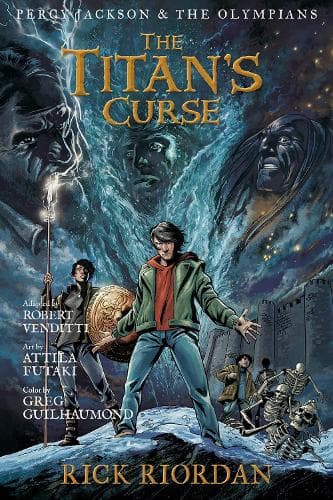 Cover of Percy Jackson and the Olympians: Titan's Curse: The Graphic Novel, The-Percy Jackson and the Olympians