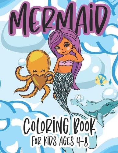 Cover of Mermaid Coloring Book for Kids Ages 4-8