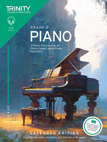 Cover of Trinity College London Piano Exam Pieces Plus Exercises from 2023: Grade 2: Extended Edition