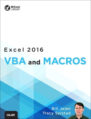 Cover of Excel 2016 VBA and Macros