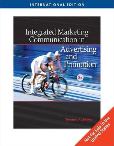 Cover of Integrated Marketing Communications in Advertising and Promotion
