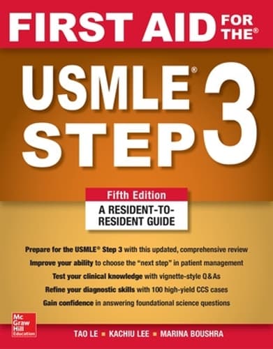 Cover of First Aid for the USMLE Step 3, Fifth Edition