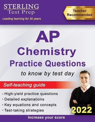 Cover of Sterling Test Prep AP Chemistry Practice Questions