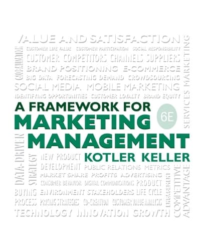 Cover of Framework for Marketing Management