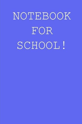 Cover of Notebook for school!