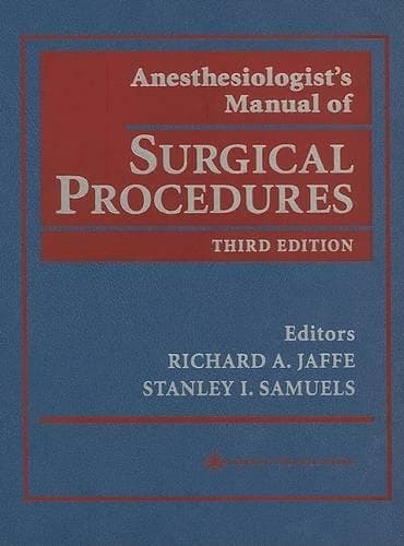 Cover of Anesthesiologist's Manual of Surgical Procedures
