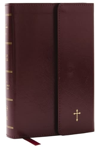 Cover of NKJV Compact Paragraph-Style Bible w/ 43,000 Cross References, Burgundy Leatherflex w/ Magnetic Flap, Red Letter, Comfort Print: Holy Bible, New King James Version
