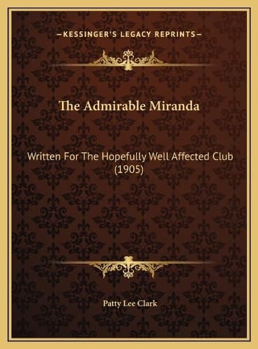 Cover of The Admirable Miranda
