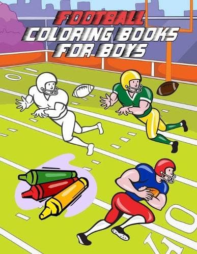 Cover of Football Coloring Books For Boys