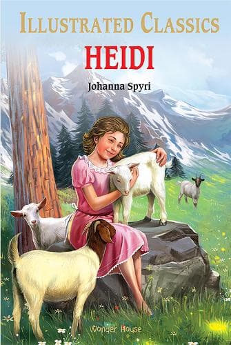 Cover of Heidi for Kids : illustrated Abridged Children Classics English Novel with Review Questions