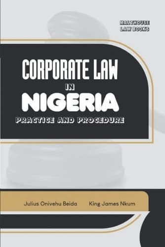 Cover of Corporate Law in Nigeria