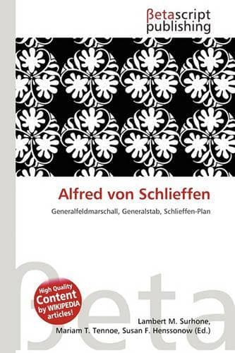 Cover of Alfred Von Schlieffen