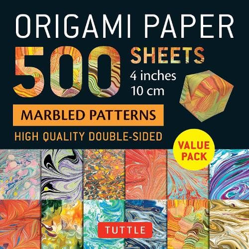 Cover of Origami Paper 500 sheets Marbled Patterns 4" (10 cm)
