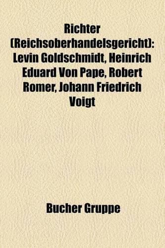 Cover of Richter (Reichsoberhandelsgericht)