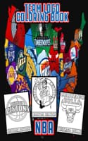 Cover of NBA team logos coloring book
