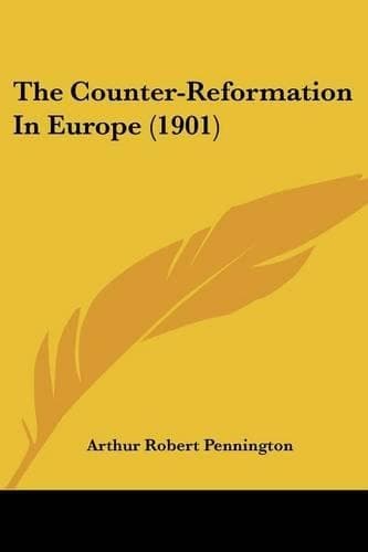 Cover of The Counter-Reformation In Europe (1901)
