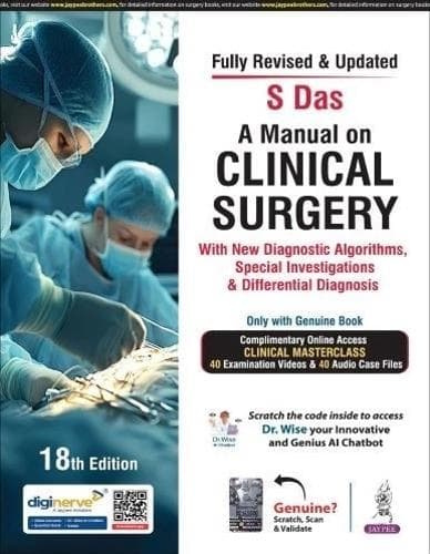 Cover of A Manual on Clinical Surgery with New Diagnostic Algorithms, Special Investigations & Different Diagnosis