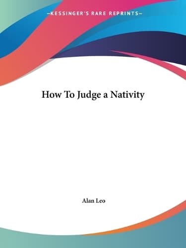 Cover of How to Judge a Nativity (1912)