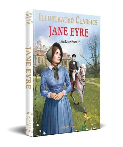 Cover of Jane Eyre for Kids : illustrated Abridged Children Classics English Novel with Review Questions