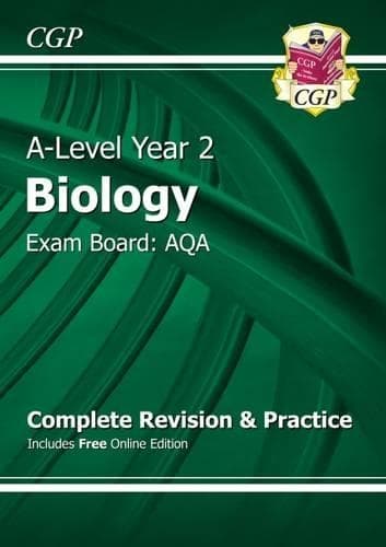 Cover of A-Level Biology: AQA Year 2 Complete Revision & Practice with Online Edition