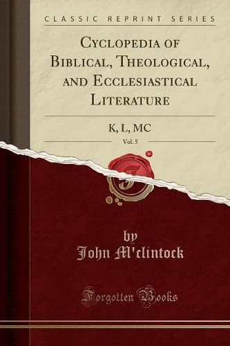 Cover of Cyclopedia of Biblical, Theological, and Ecclesiastical Literature, Vol. 5