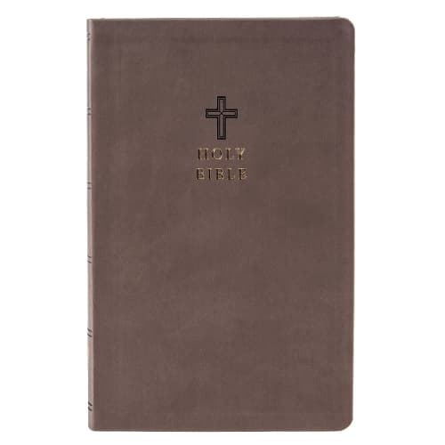 Cover of NKJV Holy Bible, Value Ultra Thinline, Charcoal Leathersoft,  Red Letter, Comfort Print