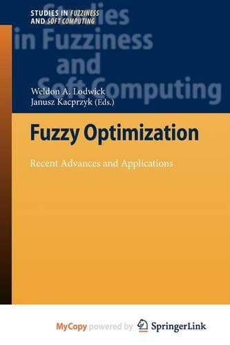 Cover of Fuzzy Optimization