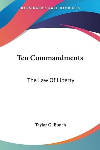 Cover of Ten Commandments