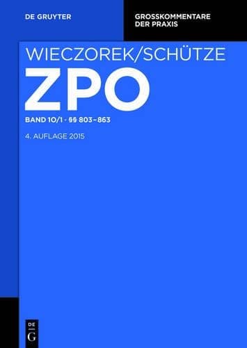 Cover of §§ 803-863
