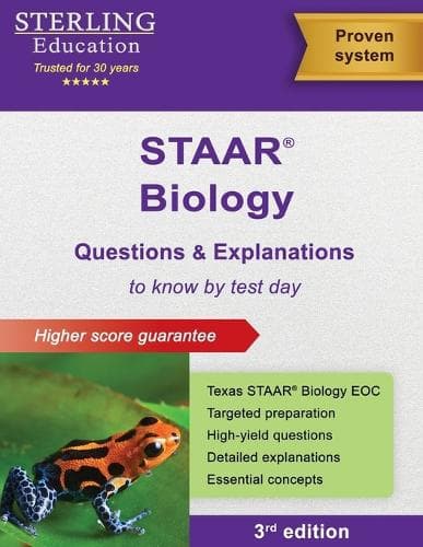 Cover of STAAR Biology EOC Questions & Explanations