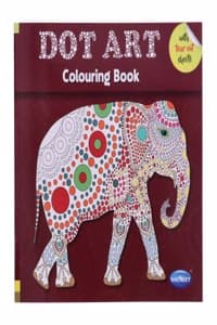 Cover of Navneet Dot Art colouring Book for Beginners and Adults