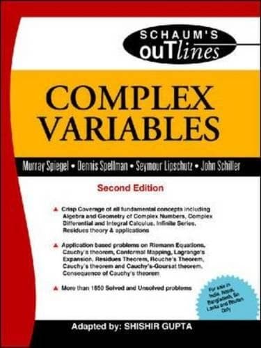 Cover of Complex Variable (Schaum's Outlines) |Revised 2nd Edition