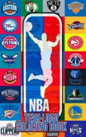 Cover of NBA Team Logos Coloring Book: NBA Clubs logos coloring book for kids and adults, Basketball coloring book, NBA cup, Basketball coloring book, Sports Coloring Book ...