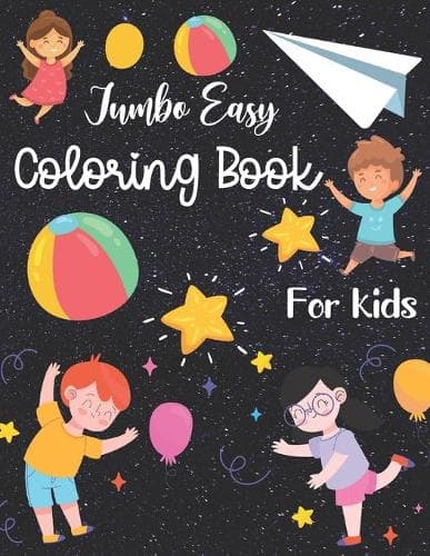 Cover of Jumbo Easy Coloring Book For Kids