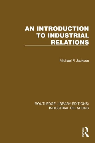 Cover of An Introduction to Industrial Relations