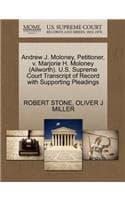 Cover of Andrew J. Moloney, Petitioner, V. Marjorie H. Moloney (Ailworth). U.S. Supreme Court Transcript of Record with Supporting Pleadings