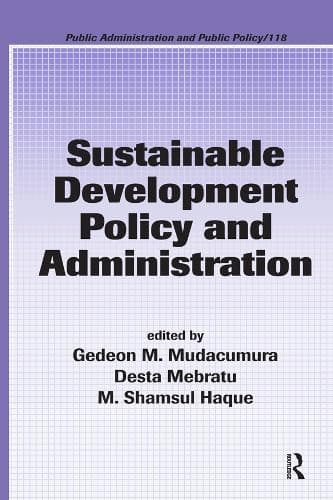 Cover of Sustainable Development Policy and Administration