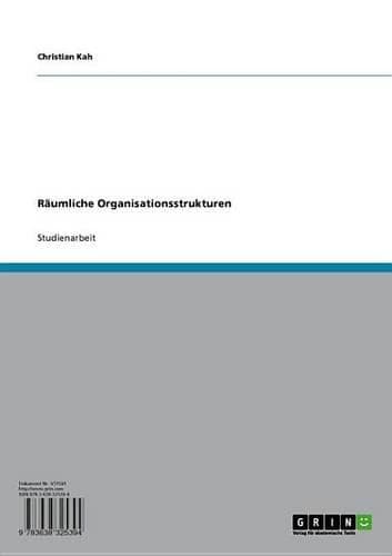 Cover of Raumliche Organisationsstrukturen