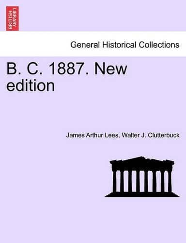 Cover of B. C. 1887. New Edition
