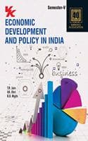 Cover of Economic Development and Policy in India for Sem V (B.A. - III)