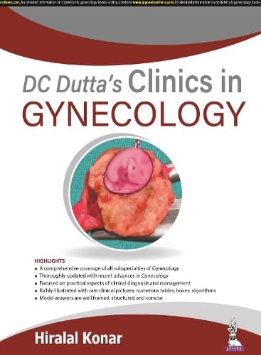 Cover of DC Dutta's Clinics in Gynecology