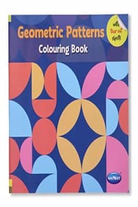 Cover of Navneet Geometric Pattern Colouring Book for Beginners and Adults