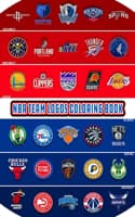Cover of NBA Team Logos Coloring Book