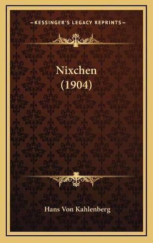 Cover of Nixchen (1904)