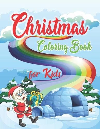 Cover of Christmas coloring book for kids