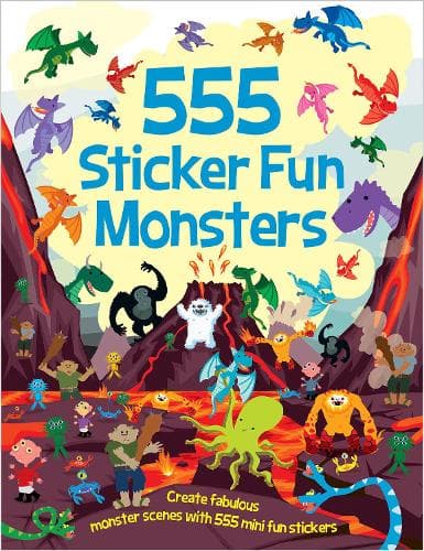 Cover of 555 Sticker Fun - Monsters Activity Book: (555 Sticker Fun)