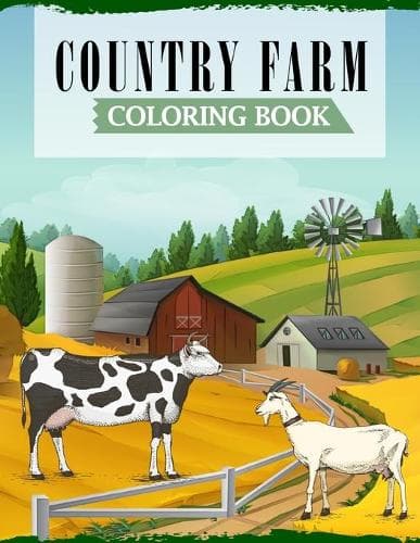 Cover of Country Farm Coloring Book