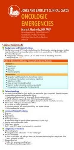 Cover of J&B Clinical Card: Oncologic Emergencies